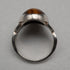 UK Vintage Sterling Silver & Large Tiger's Eye Ring (JP Size 15)