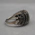 Vintage Sterling Silver & Marcasite Cluster Ring (Japan size 17)