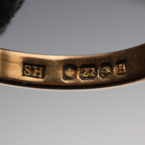 1932 UK Vintage K22 Gold Pinky Ring 2.6g (US size 4 / JP size 7) Samuel Hope