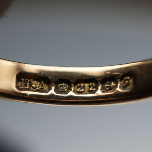 1956 British Vintage K22 Gold Ring 4.4g (US Size 7.5) Henry Hyde Aston