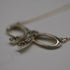 Vintage Sterling Silver & Marcasite Ribbon Design Pendant Necklace