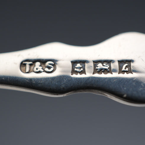 1960年 英国ヴィンテージ 純銀製ティースプーン5本セット 計63g Turner & Simpson