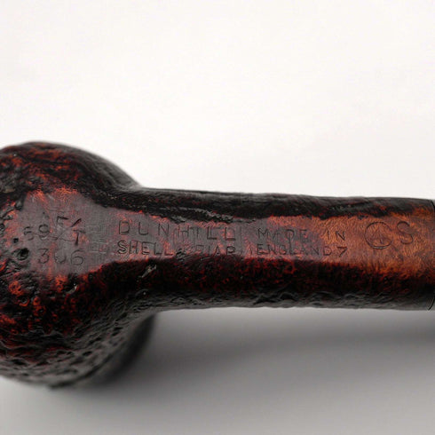 Circa 1967 British Vintage Dunhill Shell Briar Smoking Pipe, Cracked