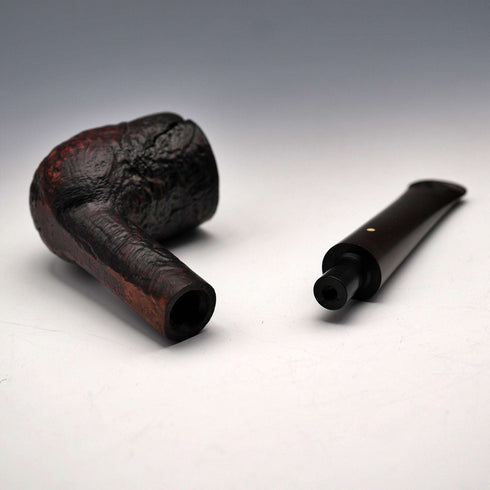Circa 1967 British Vintage Dunhill Shell Briar Smoking Pipe, Cracked