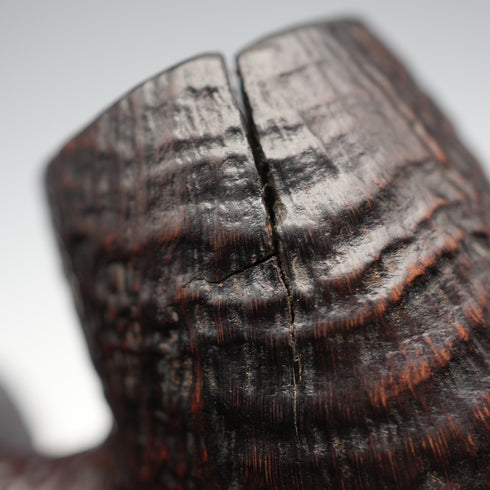 Circa 1980s Vintage British Dunhill Shell Briar Pipe, with cracks