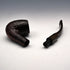 Circa 1980s Vintage British Dunhill Shell Briar Pipe, with cracks