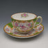 English Antique Minton Green Cockatrice Cup & Saucer