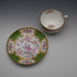English Antique Minton Green Cockatrice Cup & Saucer