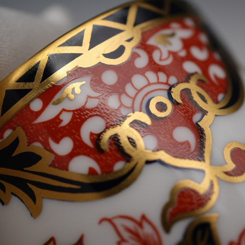 Royal Crown Derby "Imari Style: Kings" Demitasse Cup & Saucer, British Vintage