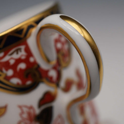 Royal Crown Derby "Imari Style: Kings" Demitasse Cup & Saucer, British Vintage