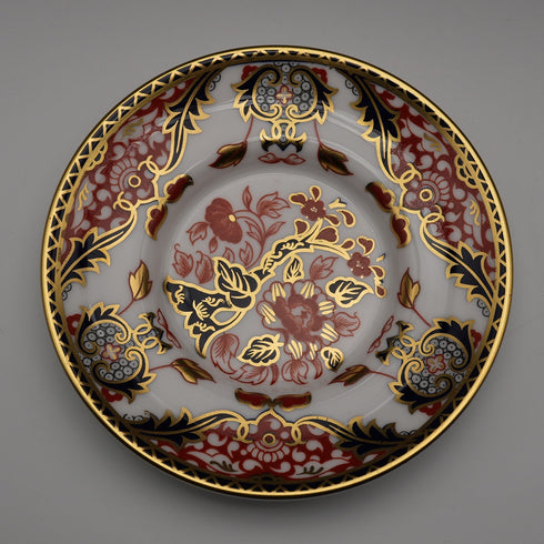 Royal Crown Derby "Imari Style: Kings" Demitasse Cup & Saucer, British Vintage