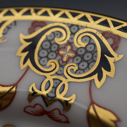 Royal Crown Derby "Imari Style: Kings" Demitasse Cup & Saucer, British Vintage