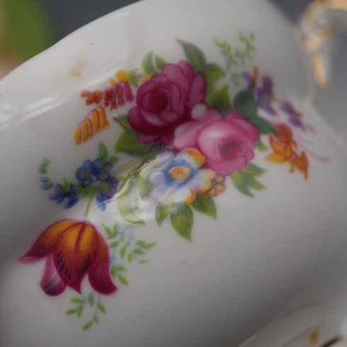 UK Vintage Paragon "Rockingham Green" Teacup Trio Pair