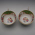 UK Vintage Paragon "Rockingham Green" Teacup Trio Pair