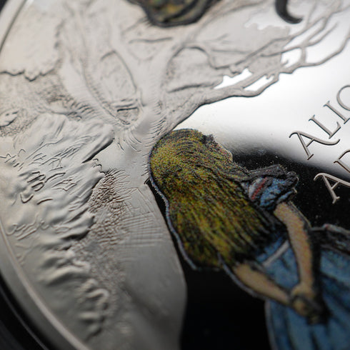 英国 2ポンド記念銀貨 「不思議の国のアリス」1オンスプルーフ銀貨 RoyalMint ケース・説明書付