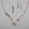 British Vintage Rennie Mackintosh Style Sterling Silver Necklace & Earrings Kit Heath