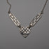British Vintage Rennie Mackintosh Style Sterling Silver Necklace & Earrings Kit Heath