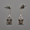 UK Vintage Rennie Mackintosh Style Sterling Silver Stud Earrings Carrick
