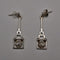 UK Vintage Rennie Mackintosh Style Sterling Silver Stud Earrings Carrick