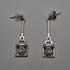 UK Vintage Rennie Mackintosh Style Sterling Silver Stud Earrings Carrick