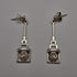 UK Vintage Rennie Mackintosh Style Sterling Silver Stud Earrings Carrick