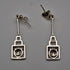 UK Vintage Rennie Mackintosh Style Sterling Silver Stud Earrings Carrick