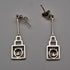UK Vintage Rennie Mackintosh Style Sterling Silver Stud Earrings Carrick