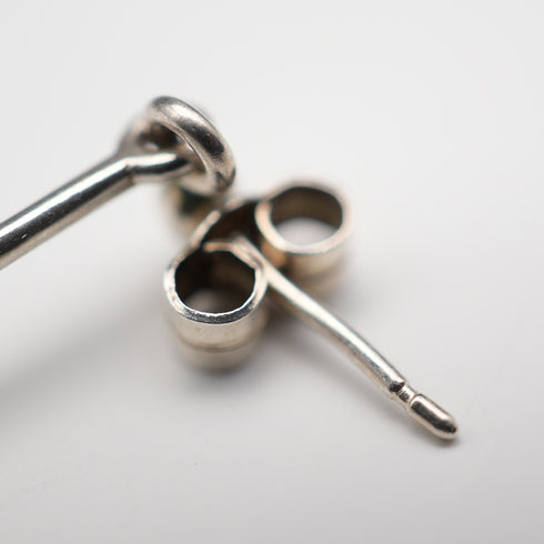 UK Vintage Rennie Mackintosh Style Sterling Silver Stud Earrings Carrick