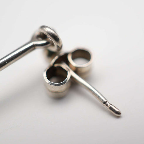 UK Vintage Rennie Mackintosh Style Sterling Silver Stud Earrings Carrick