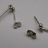 UK Vintage Rennie Mackintosh Style Sterling Silver Stud Earrings Carrick