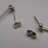 UK Vintage Rennie Mackintosh Style Sterling Silver Stud Earrings Carrick