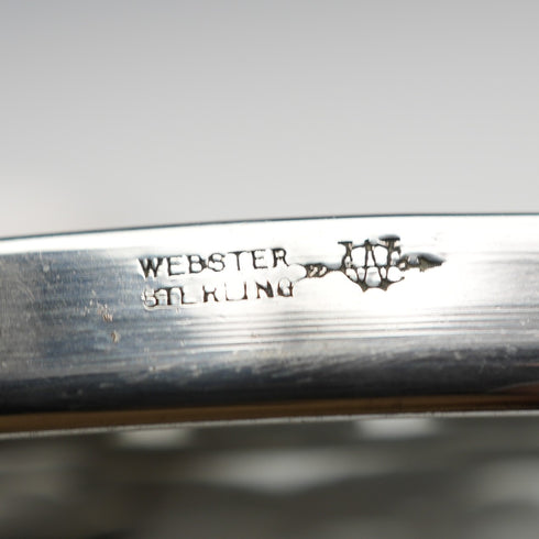 US Vintage Silver Overlay 6-inch Trivet Webster