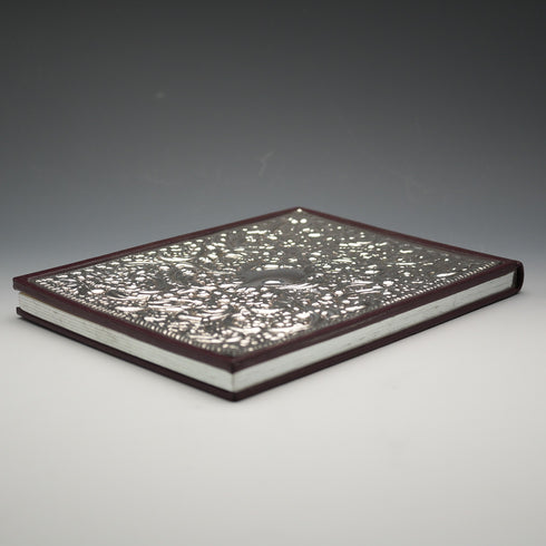 Whitehill Silver Unused British Vintage Sterling Silver Mounted Leather-Bound Address Book