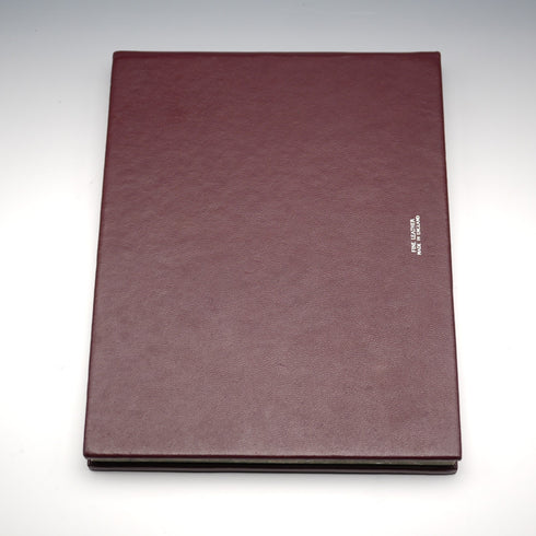 Whitehill Silver Unused British Vintage Sterling Silver Mounted Leather-Bound Address Book