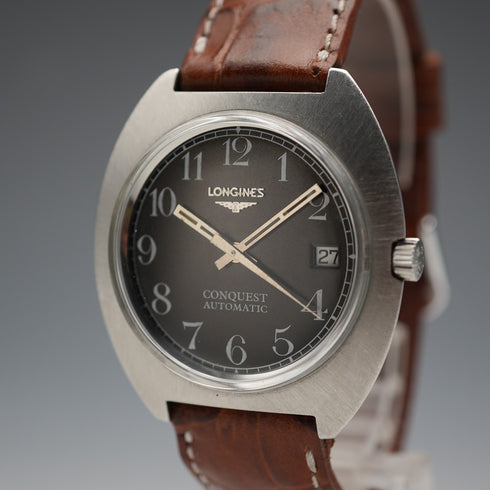 Circa 1975 Longines Conquest Automatic 3-Hand Calendar Wristwatch Cal.L633.1, good working condition