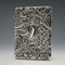 1904 English Antique Embossed Sterling Silver Card Case 62g L&W