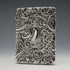 1904 English Antique Embossed Sterling Silver Card Case 62g L&W
