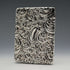 1904 English Antique Embossed Sterling Silver Card Case 62g L&W