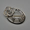 British Vintage Sterling Silver Rennie Mackintosh Style Rose Brooch Kit Heath