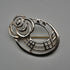 British Vintage Sterling Silver Rennie Mackintosh Style Rose Brooch Kit Heath