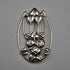 UK Vintage Sterling Silver Rennie Mackintosh Style Triple Rose Brooch Historic Originals