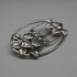 UK Vintage Sterling Silver Rennie Mackintosh Style Triple Rose Brooch Historic Originals