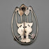 UK Vintage Sterling Silver Rennie Mackintosh Style Triple Rose Brooch Historic Originals