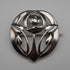 UK Vintage Sterling Silver Rennie Mackintosh Style Round Brooch Kit Heath