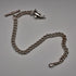 Vintage Silver-Plated Albert Chain with Dolphin Fob