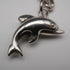 Vintage Silver-Plated Albert Chain with Dolphin Fob
