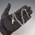 Vintage Silver-Plated Albert Chain with Dolphin Fob
