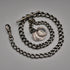 Vintage Silver Plated Albert Chain with 3 Pence Coin Fob