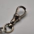 Vintage Silver Plated Albert Chain with 3 Pence Coin Fob