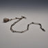 British Antique Sterling Silver Albert Chain 34g Trombone Link Pineapple Fob